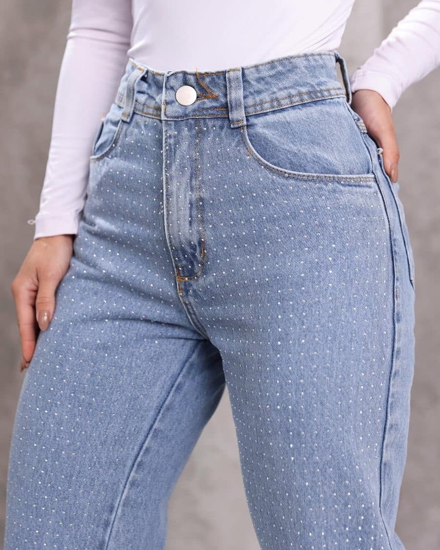 Calça Jeans Boyfriend Crystal