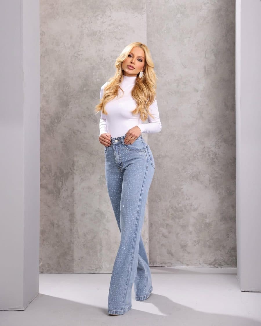 Calça Jeans Boyfriend Crystal