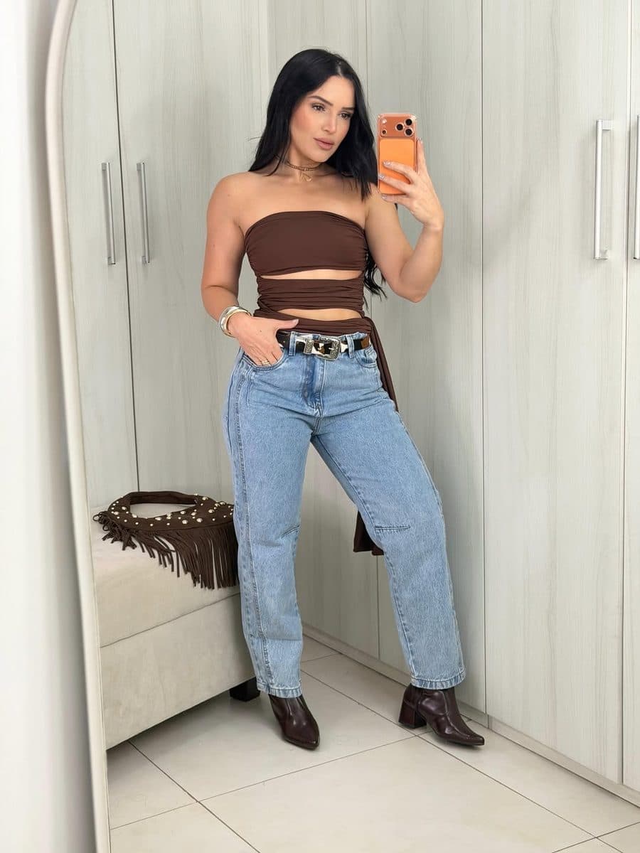 Calça Jeans Cargo Cherry 4