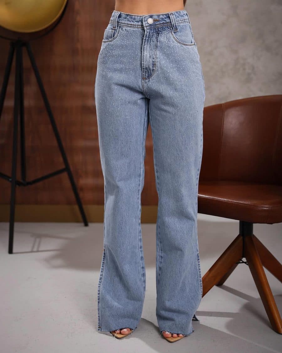 Calça Jeans Cargo Crystal 4