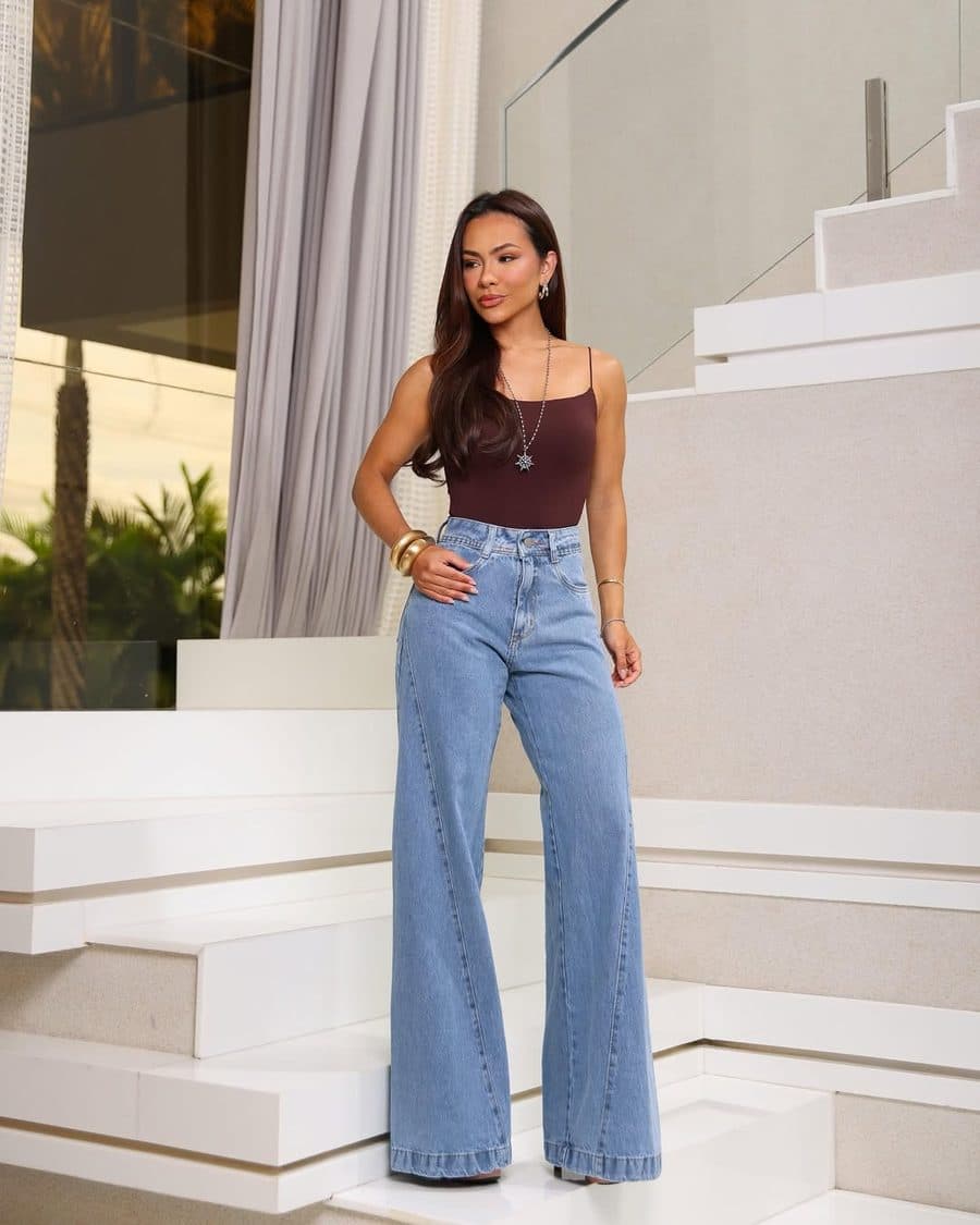 Calça Jeans Flare Power 3