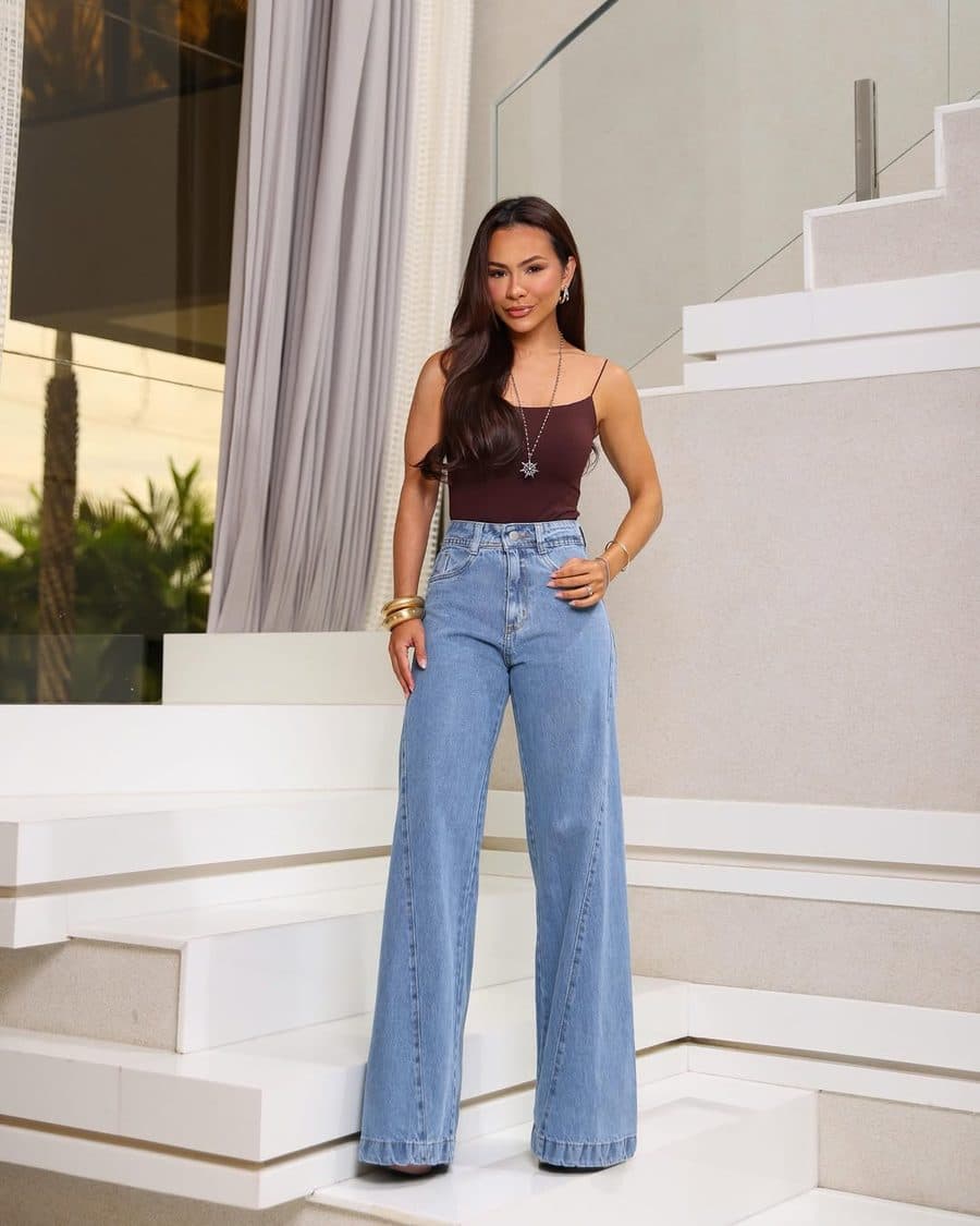 Calça Jeans Flare Power 4