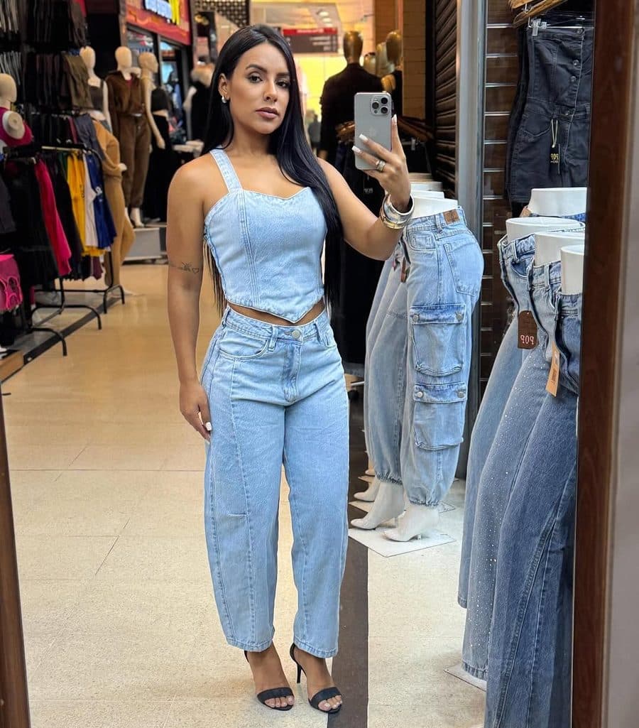 Calça Jeans Flare Sunset