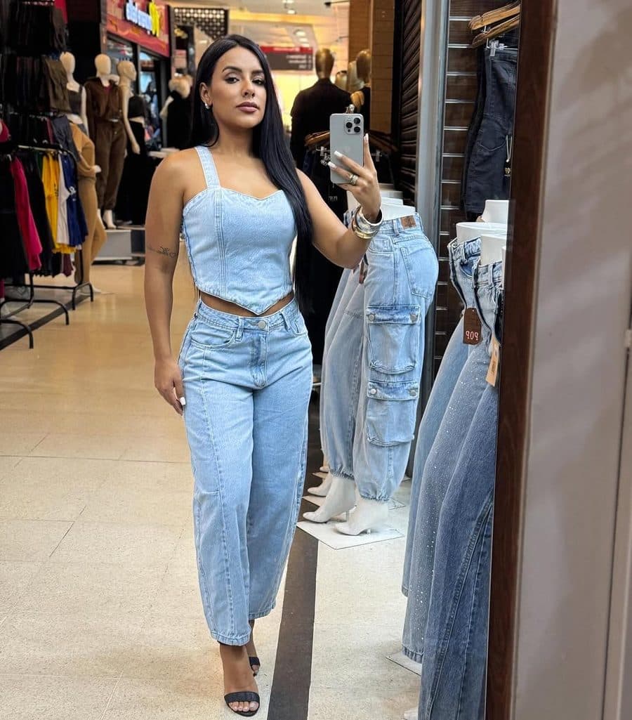 Calça Jeans Flare Sunset