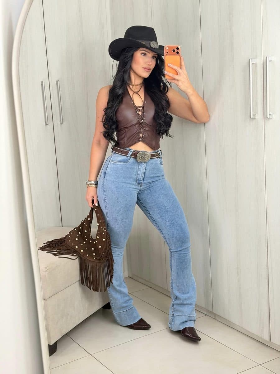 Calça Jeans Pantalona Amour 3