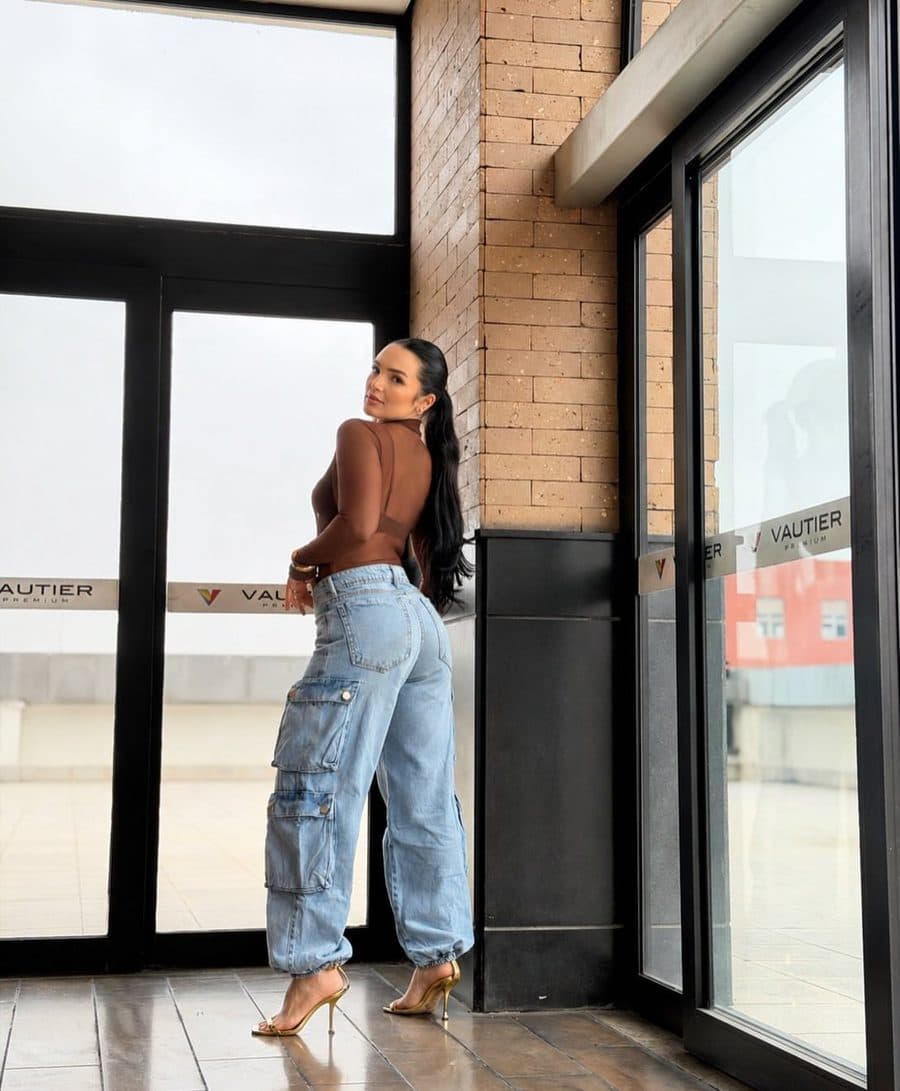 Calça Jeans Pantalona Crystal