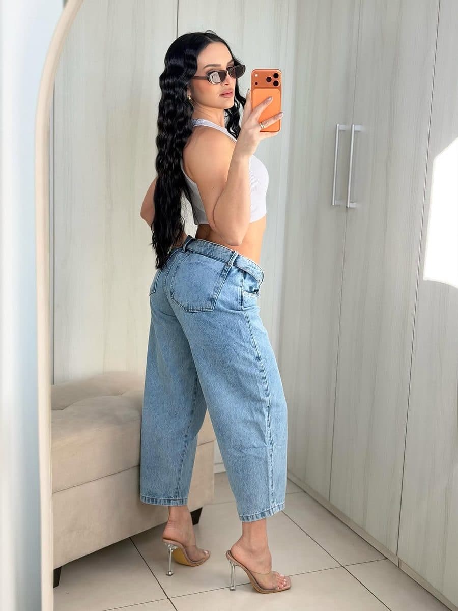 Calça Jeans Pantalona Diva