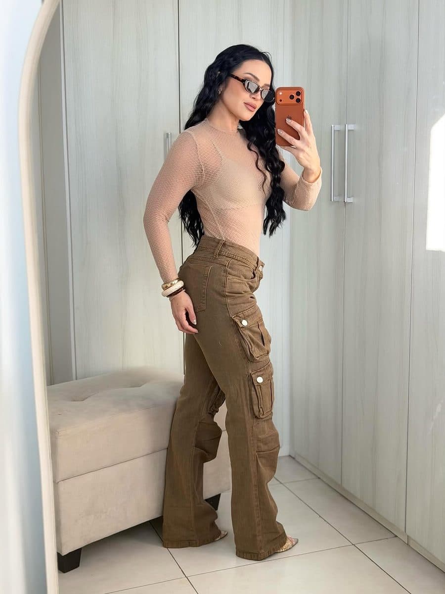Calça Jeans Pantalona Muse