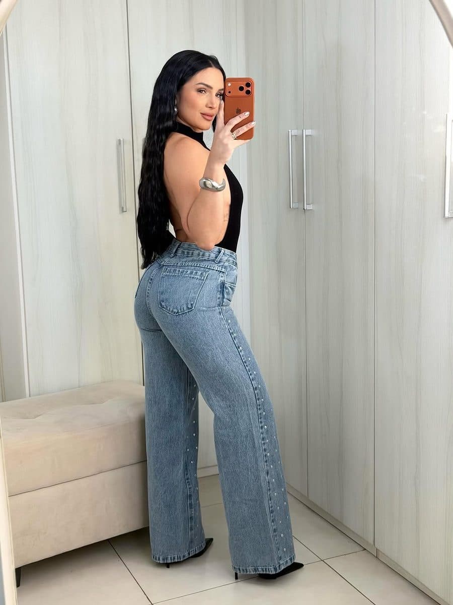 Calça Jeans Pantalona Spice