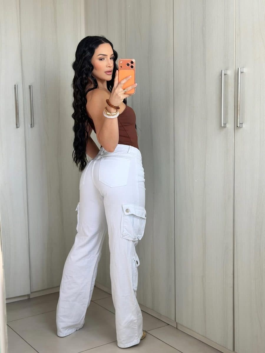 Calça Jeans Reta Mocha