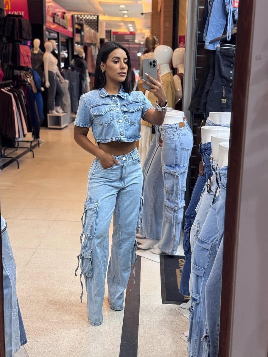 Calça Jeans Reta Velvet