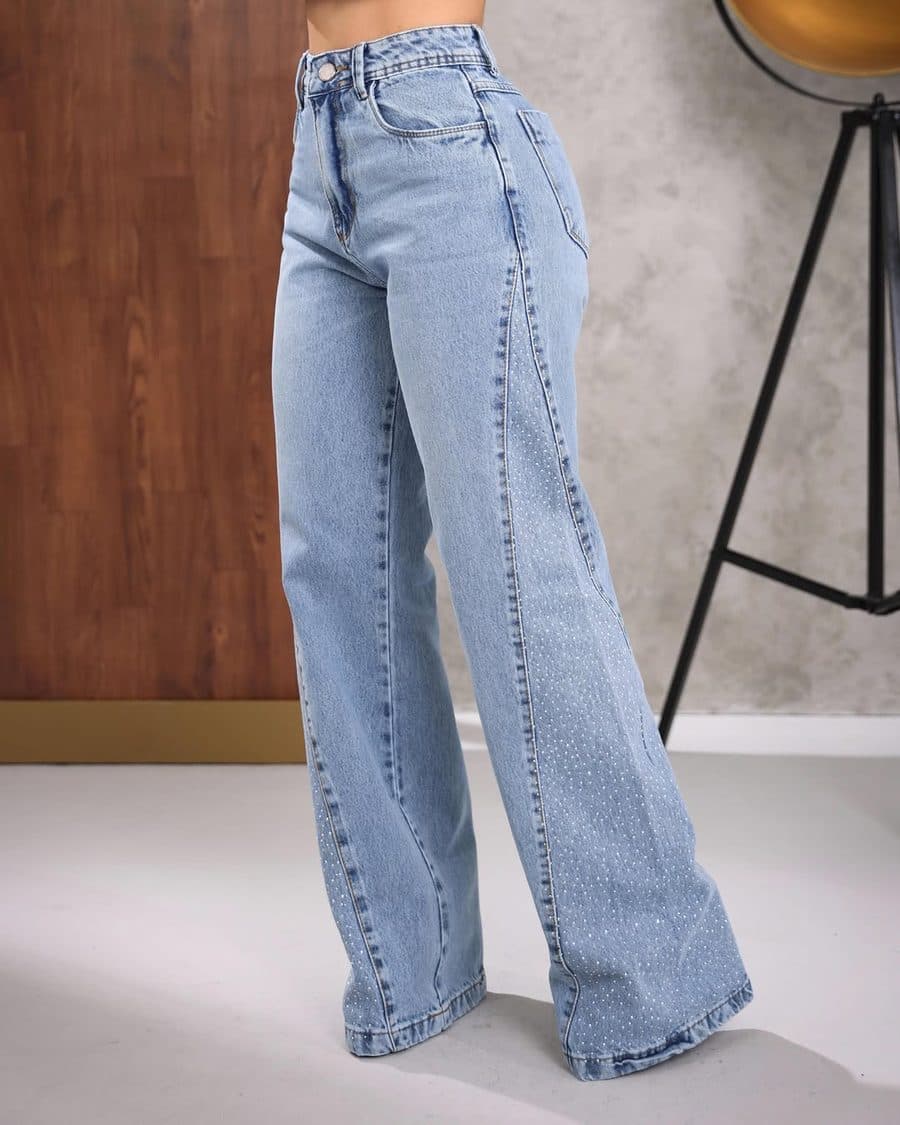 Calça Jeans Slim Rose