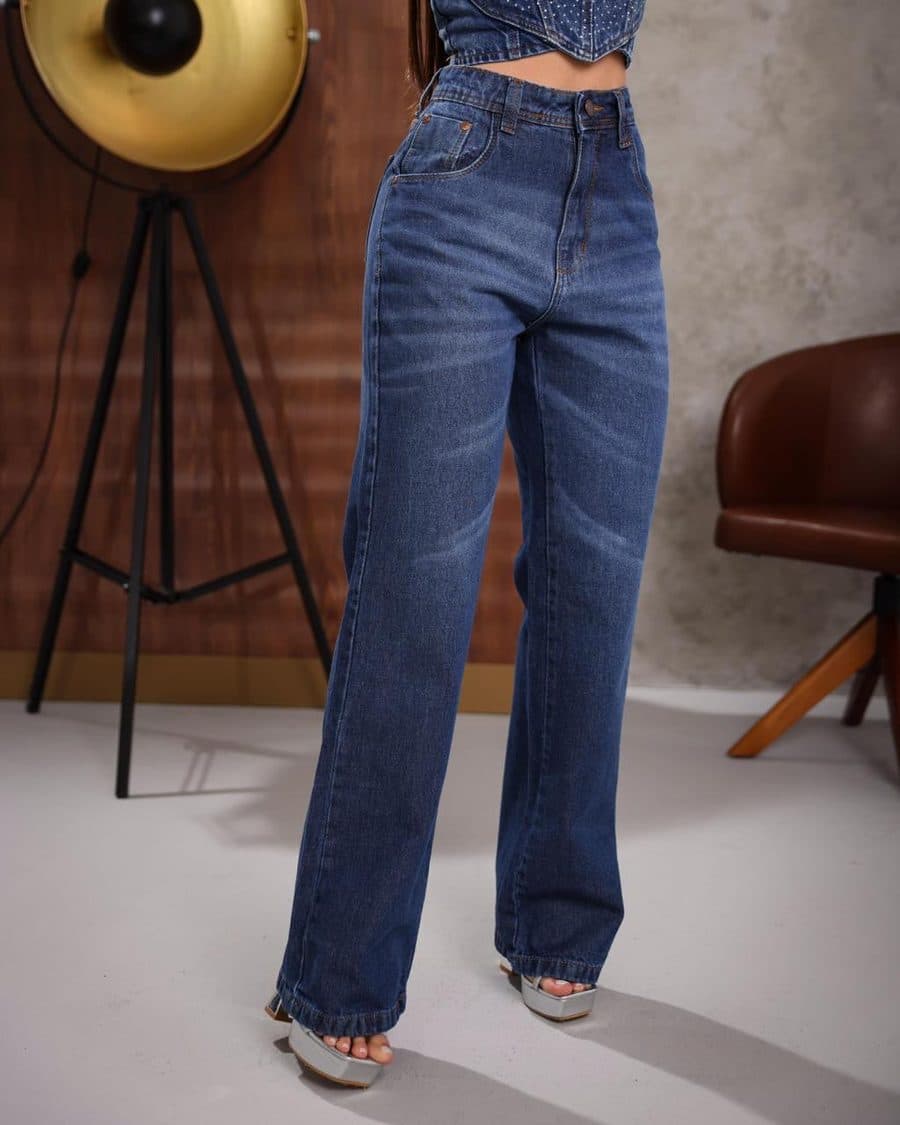 Calça Jeans Wide Leg Aurora