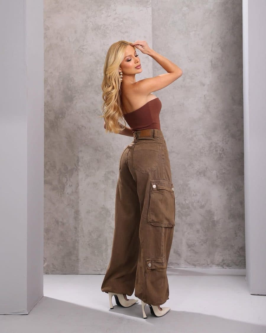 Calça Jeans Wide Leg Belle