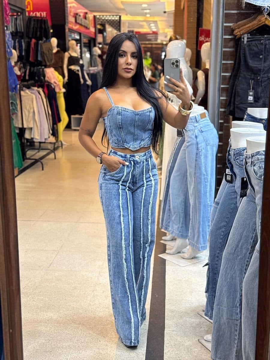 Calça Jeans Wide Leg Karma