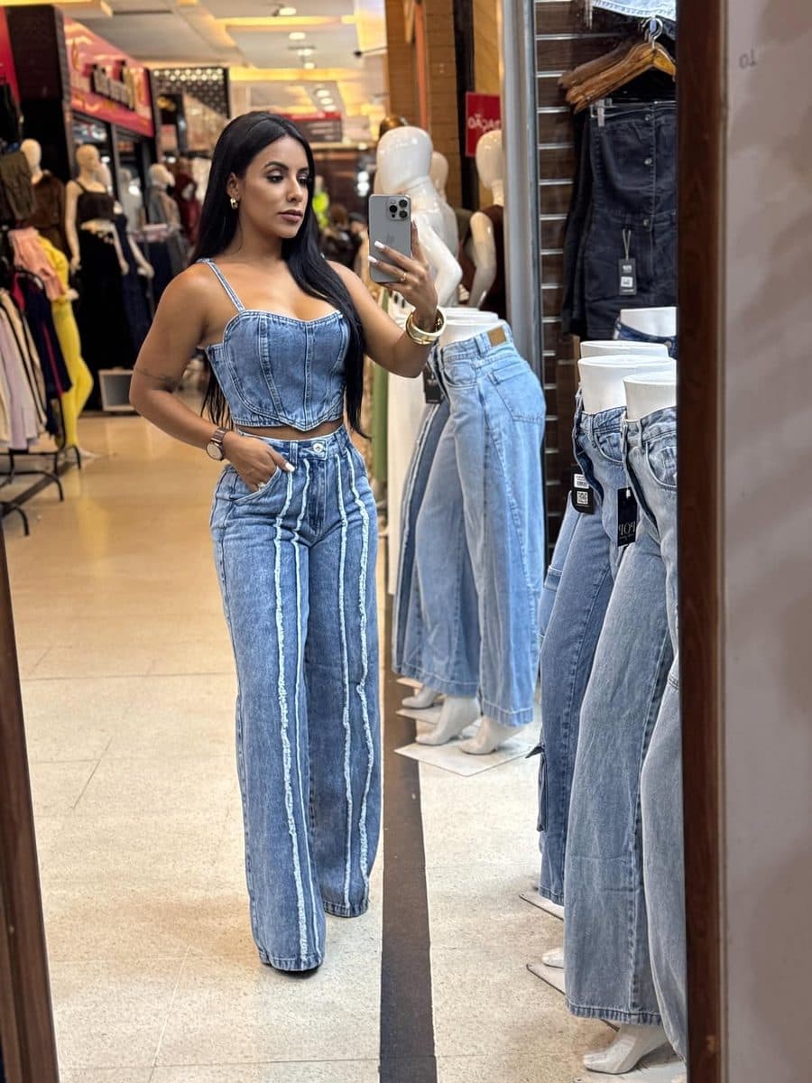 Calça Jeans Wide Leg Karma