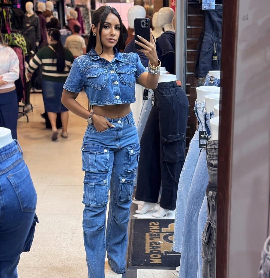 Calça Jeans Wide Leg Power