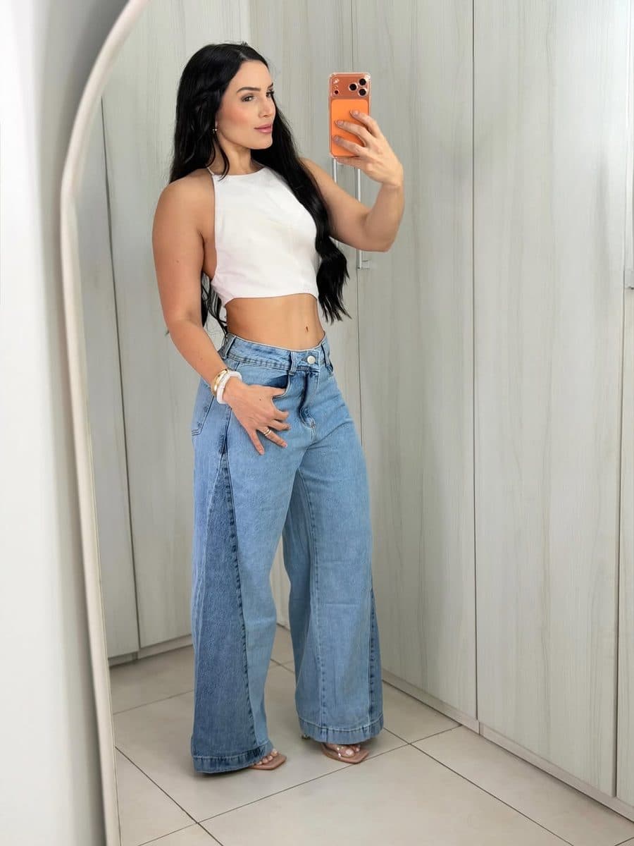 Calça Jeans Wide Leg Sage 3